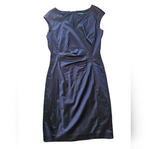 Ralph Lauren(Green Tag) Royal Blue Formal Short Sleeveless Dress Size 8